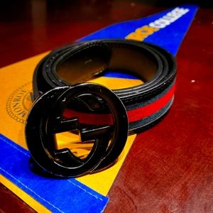 Gucci Belt!!! Good Condition - Blk, Grn & Red